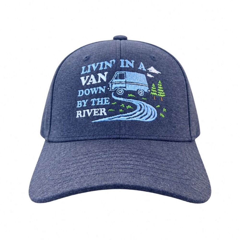 Livin In A Van Down By The River Hat Funny Chris Farley Baseball Cap